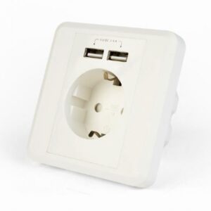 POWER SOCKET OUTLET W/2USB/EG-ACU2A2-01 GEMBIRD