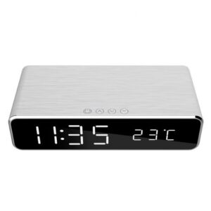 MOBILE CHARGER WRL W/DIG ALARM/CLOCK DAC-WPC-01-S GEMBIRD