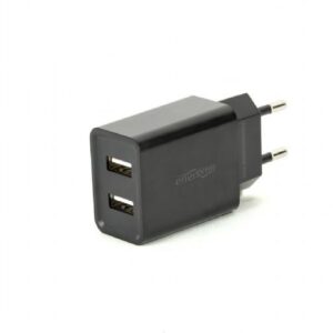 CHARGER USB UNIVERSAL BLACK/2PORT EG-U2C2A-03-BK GEMBIRD